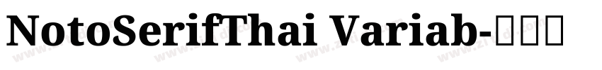 NotoSerifThai Variab字体转换